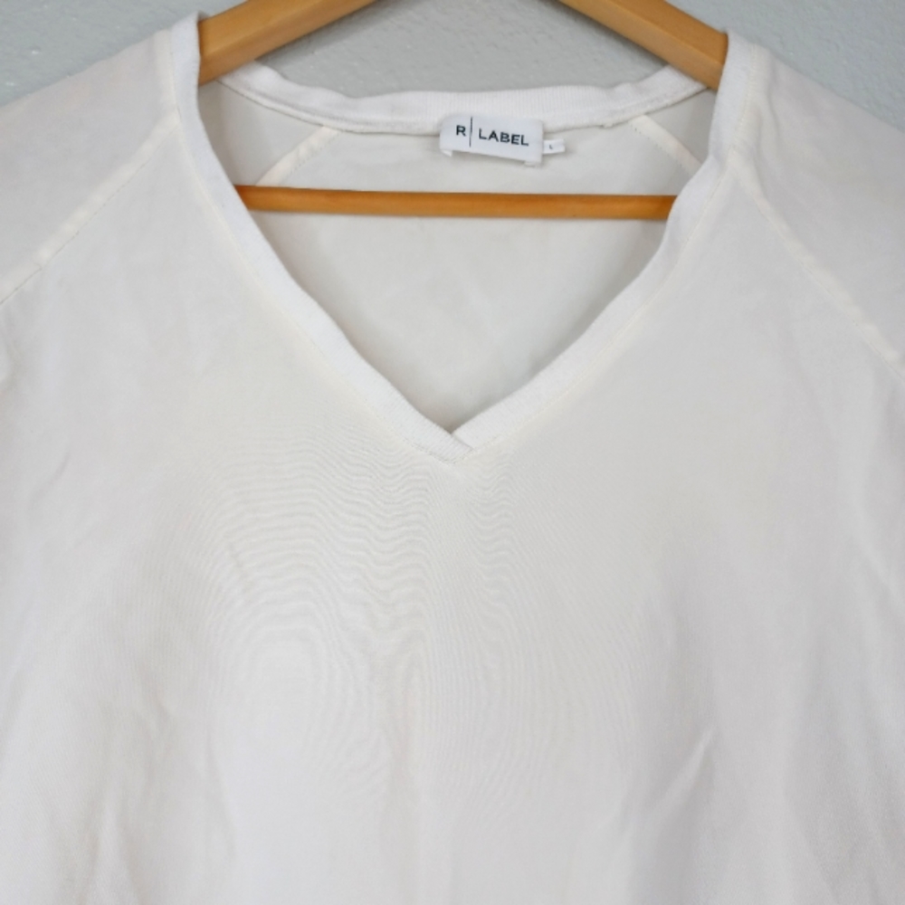R | Label Silk Ribbed Blouse - Picture 3 of 11